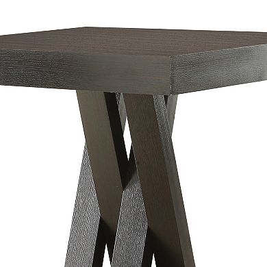 Contemporary Style Wooden Bar Table, Brown