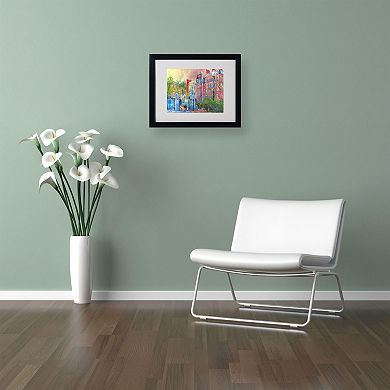 Richard Wallich 'Boston' Matted Framed Art Wall Decor