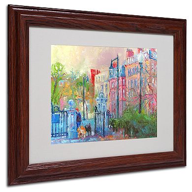 Richard Wallich 'Boston' Matted Framed Art Wall Decor