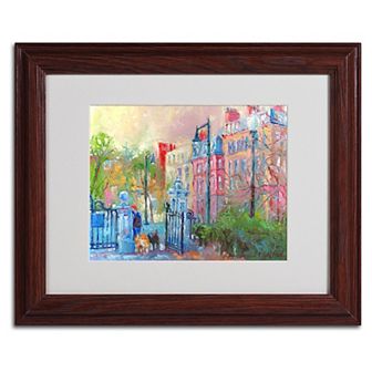 Richard Wallich 'Boston' Matted Framed Wall Art