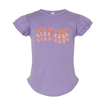 Girl Gang Wavy Toddler Flutter Sleeve Graphic Tee
