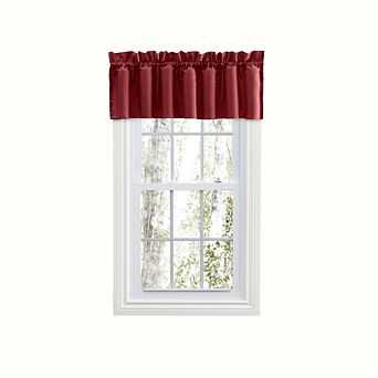 Stacey 3" Rod Pocket Solid Color Lined Filler Valance