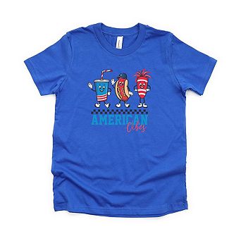 American Vibes Hot Dog Toddler Short Sleeve Graphic Tee