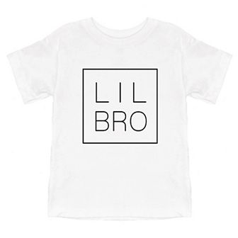 Lil Bro Square Toddler Short Sleeve Graphic Tee