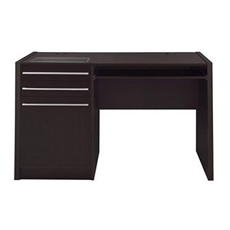 Contemporary Wooden Connect IT Computer Desk, Brown