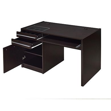 Contemporary Wooden Connect IT Computer Desk, Brown