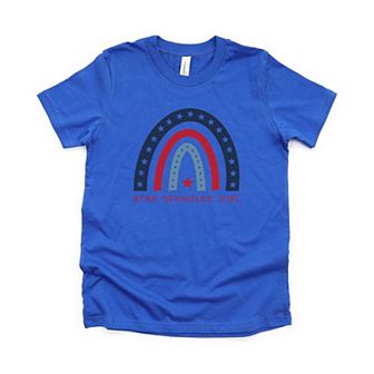 Star Spangled Girl Toddler Short Sleeve Graphic Tee