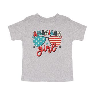 American Girl Sunglasses Toddler Short Sleeve Graphic Tee