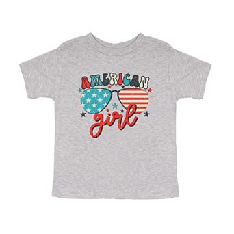 American Girl Sunglasses Toddler Short Sleeve Graphic Tee