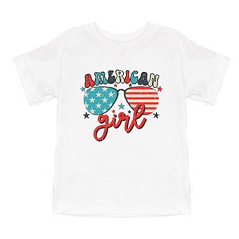 American Girl Sunglasses Toddler Short Sleeve Graphic Tee