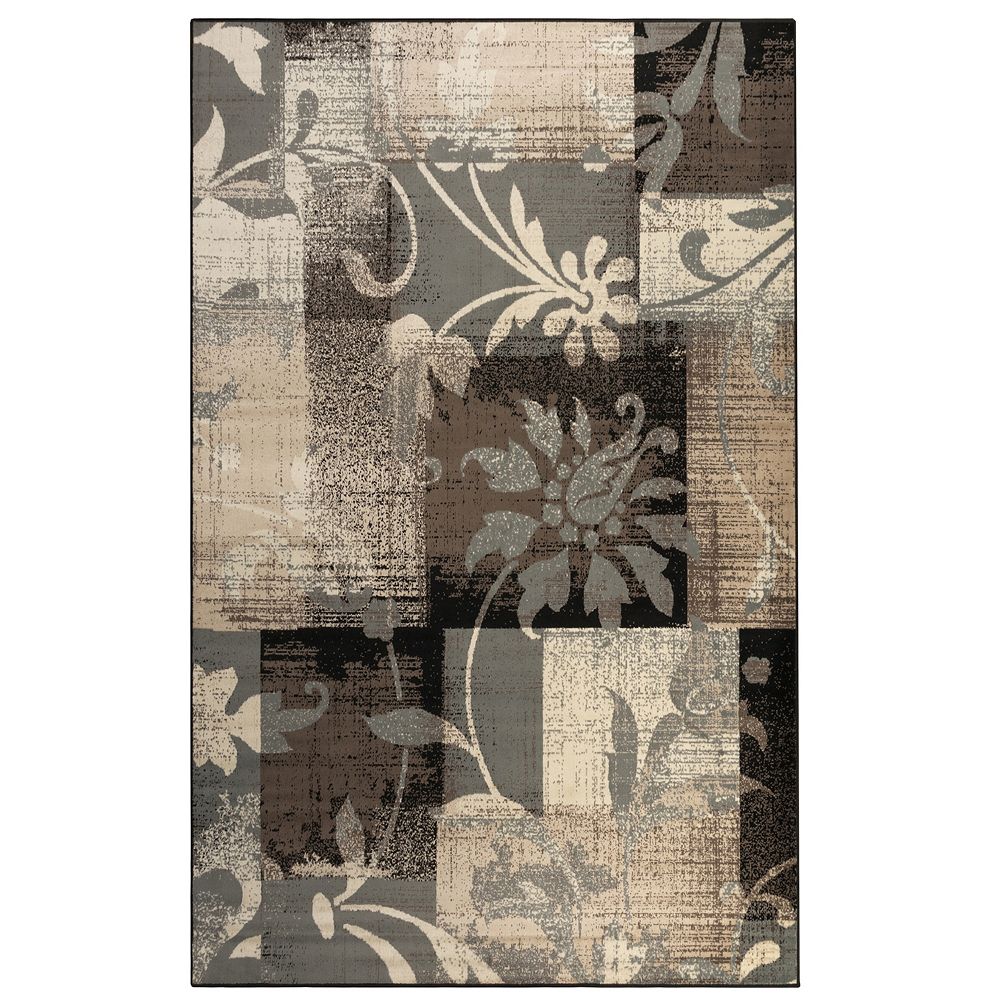SUPERIOR Contemporary Floral Patchwork Rug