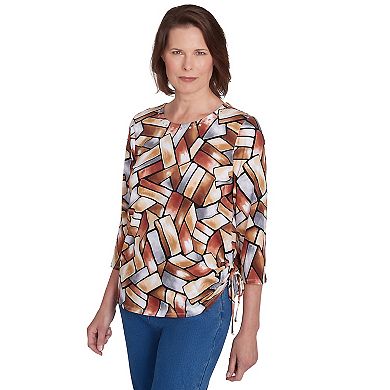 Petite Alfred Dunner Color Block Tee