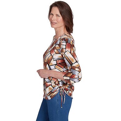 Petite Alfred Dunner Color Block Tee