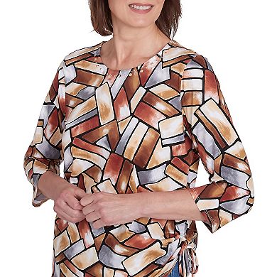 Petite Alfred Dunner Color Block Tee