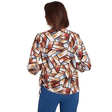 Petite Alfred Dunner Color Block Tee