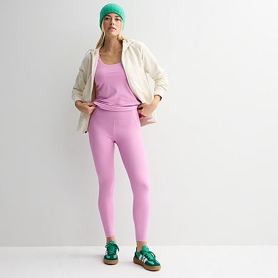 Women's Tek Gear® Ultrastretch Rib Pieced 7/8 Leggings in Regular & Plus Size