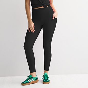 Women's Tek Gear® Ultrastretch Rib Pieced 7/8 Leggings in Regular & Plus Size