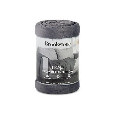 Brookstone Nap Plush Throw Blanket