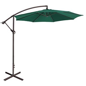 Villacera 10-ft Offset Cantilever Outdoor Patio Umbrella with Tilt and Vented Canopy