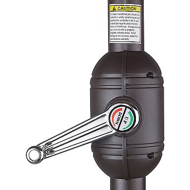 Villacera 9-ft Half Umbrella Outdoor Patio Canopy with Easy Hand Crank