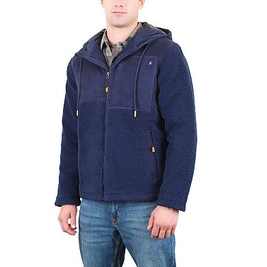 Men's Mountain and Isles Sherpa & Corduroy Zip-Front Hooded Jacket