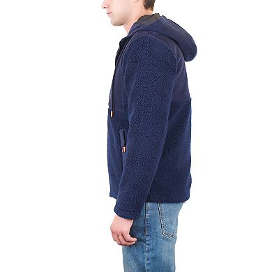 Men's Mountain and Isles Sherpa & Corduroy Zip-Front Hooded Jacket