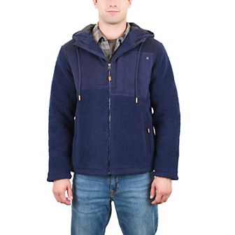 Men's Mountain and Isles Sherpa & Corduroy Zip-Front Hooded Jacket