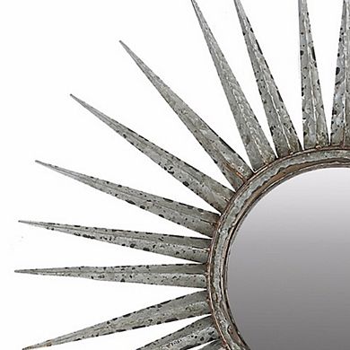 Distressed Sun Inspired Mirror