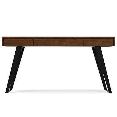 Simpli Home Lowry Walnut Finish Desk