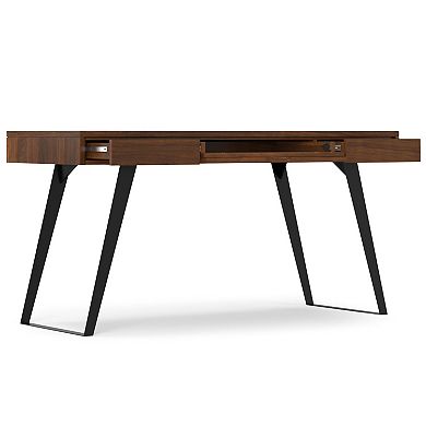 Simpli Home Lowry Walnut Finish Desk