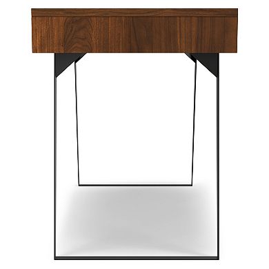 Simpli Home Lowry Walnut Finish Desk