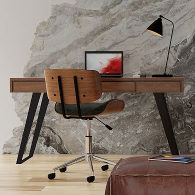 Simpli Home Lowry Walnut Finish Desk