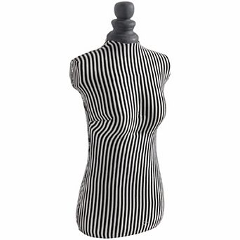 Fabric Wrapped Mannequin In Black And White