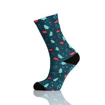 Holly And Trees Colorful Coolmax Crew Socks For Men & Women