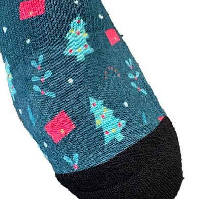 Holly And Trees Colorful Coolmax Crew Socks For Men & Women