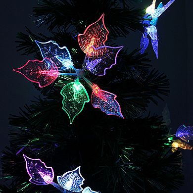 DAK 3' Pre-Lit Multicolor Light Medium Fiber Optic Floral Artificial Christmas Tree