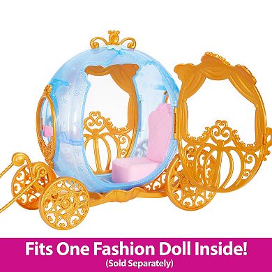 Disney's Cinderella Rolling Carriage & Horse with Brushable Mane & Tail Playset by Mattel