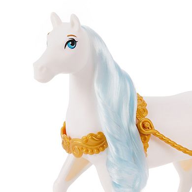 Disney's Cinderella Rolling Carriage & Horse with Brushable Mane & Tail Playset by Mattel
