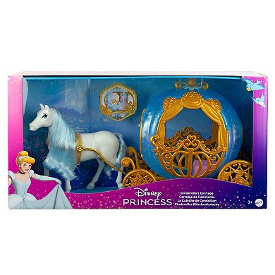 Disney's Cinderella Rolling Carriage & Horse with Brushable Mane & Tail Playset by Mattel