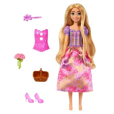 Disney's Tangled Rapunzel Spin & Reveal Fashion Doll & Accessories Playset by Mattel