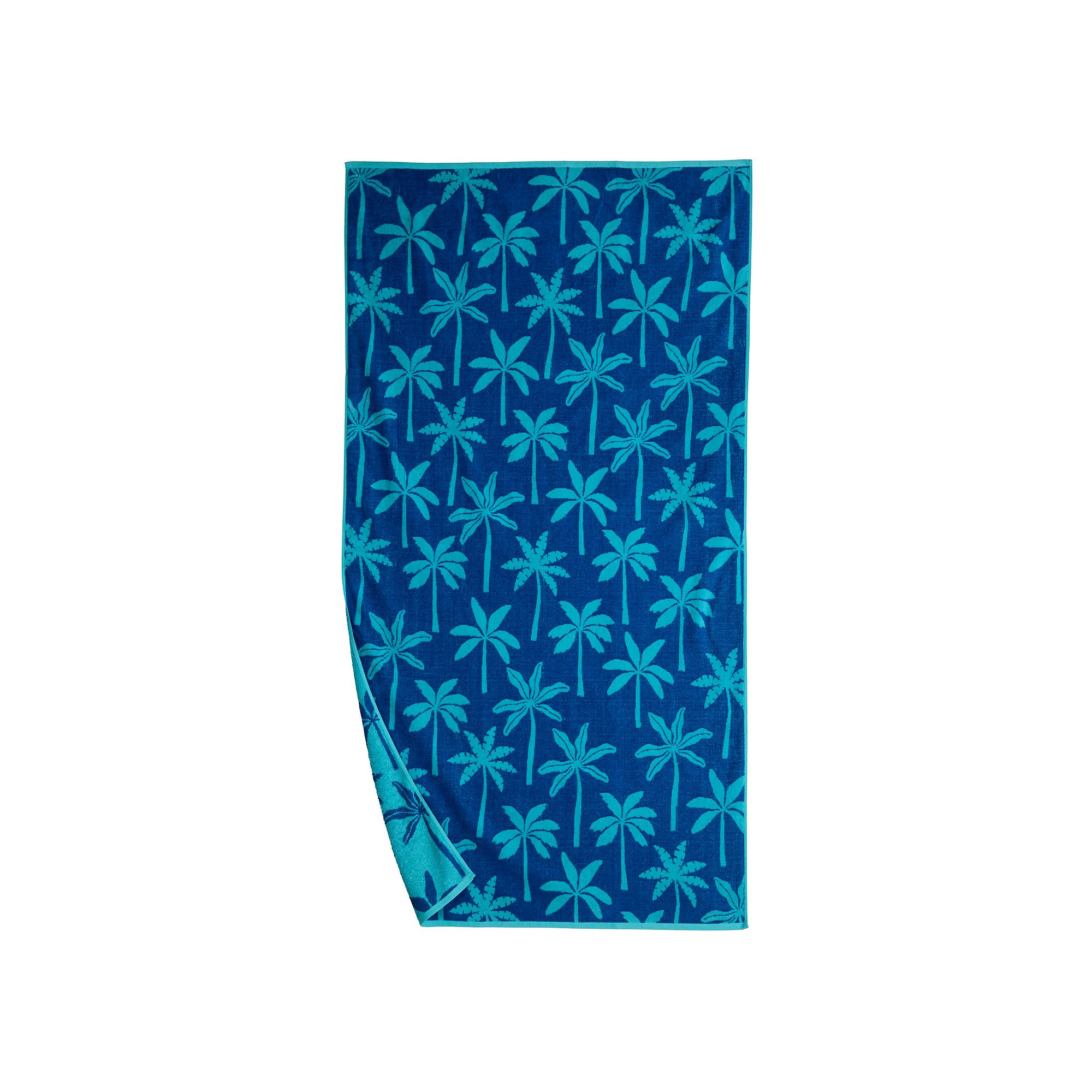 The Big One® Palm Beach Towel, Blue Palms