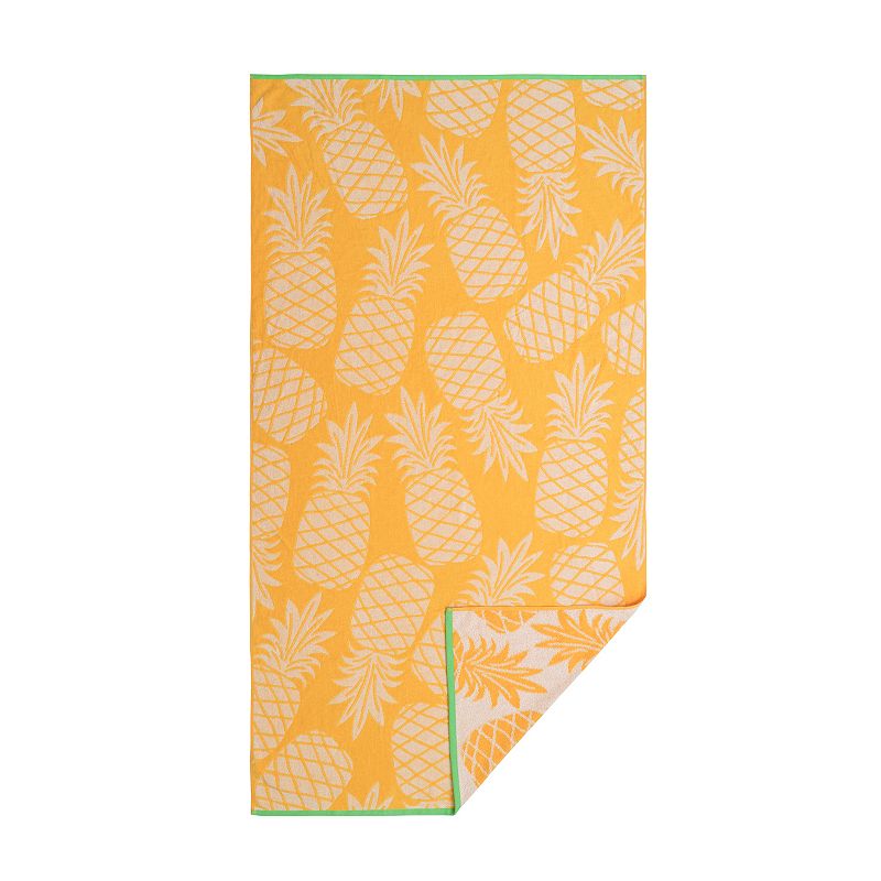 The Big One® Pineapple Beach Towel, Yellow Pineapple
