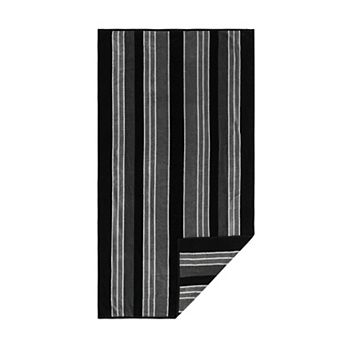 The Big One® Textured Black Stripe Beach Towel
