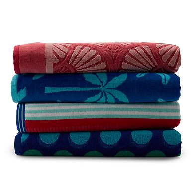 The Big One Deco Tile Beach Towel