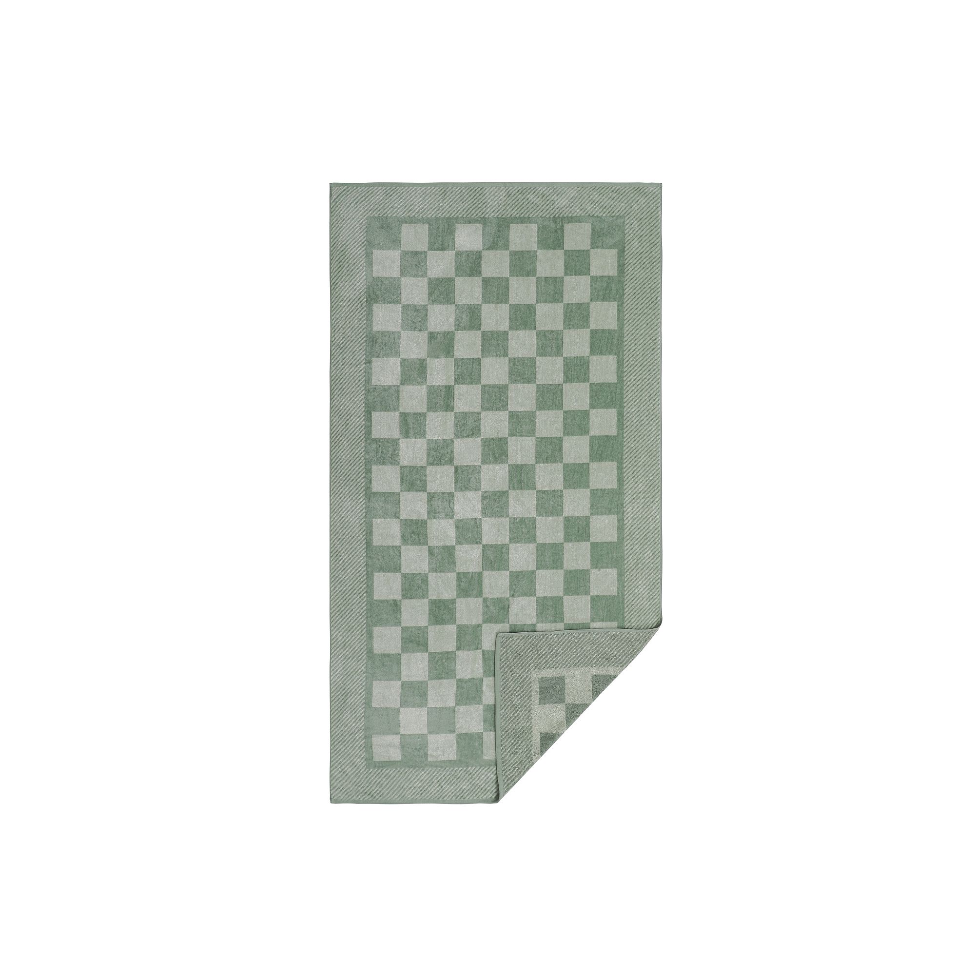 The Big One® Checker Beach Towel, Green Check