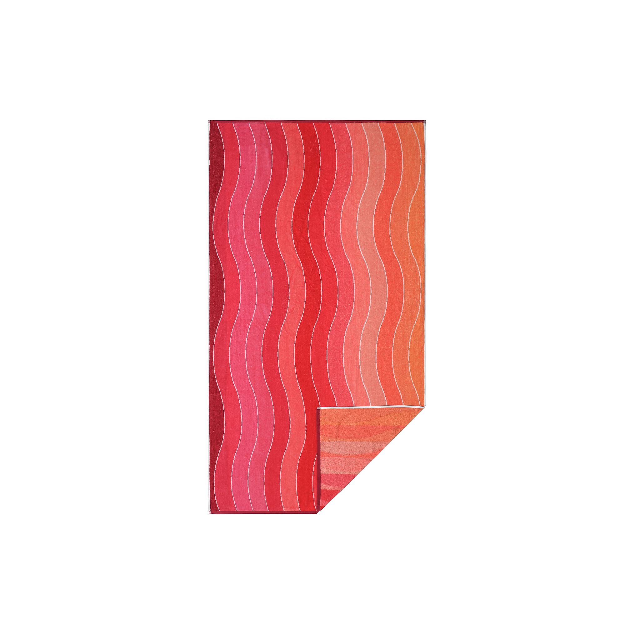 The Big One® Wave Stripe Beach Towel, Pink Stripe