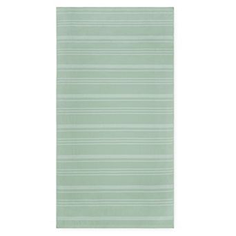 The Big One® Green Striped Sand Resistant Beach Towel
