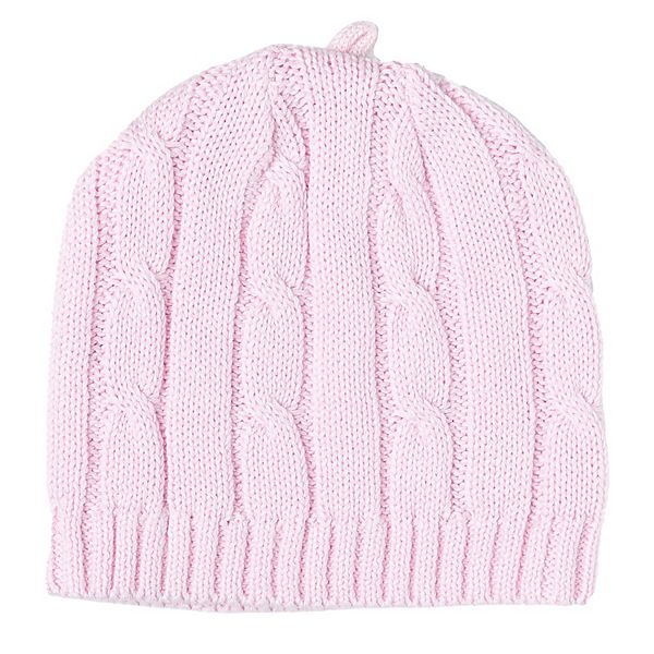 Beanie Hat Knitted Reflective Pink Ages 2-14 main image 1