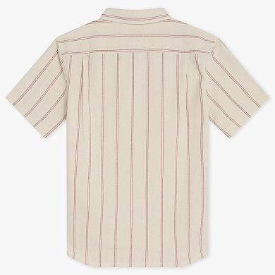 Men's Quiksilver Stripe Short Sleeve Button Down Shirt