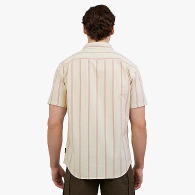 Men's Quiksilver Stripe Short Sleeve Button Down Shirt
